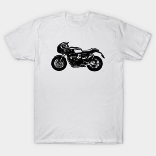 Thruxton TFC Cafe Racer Sketch Art T-Shirt